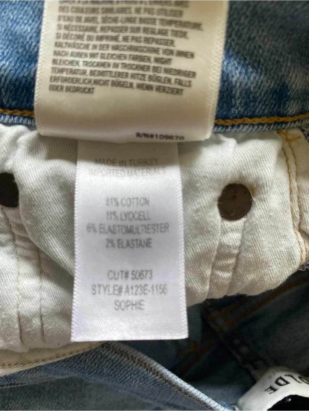 AGOLDE •LOT• 2 Pairs Sophie High Rise Skinny Jeans Denim Size 27